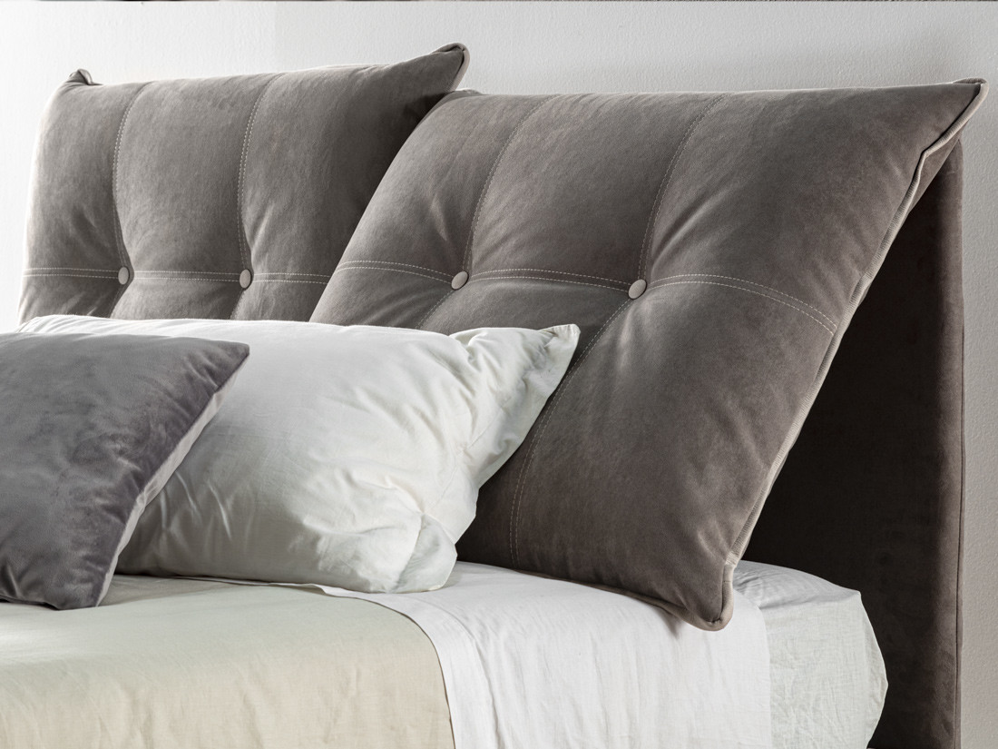 Letto Click matrimoniale imbottito con Box contenitore